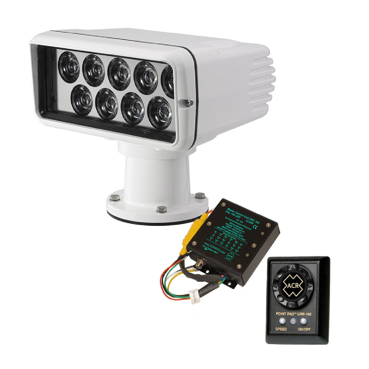 ACR RCL-100 LED Boat Searchlight Kit - 12/24V - White