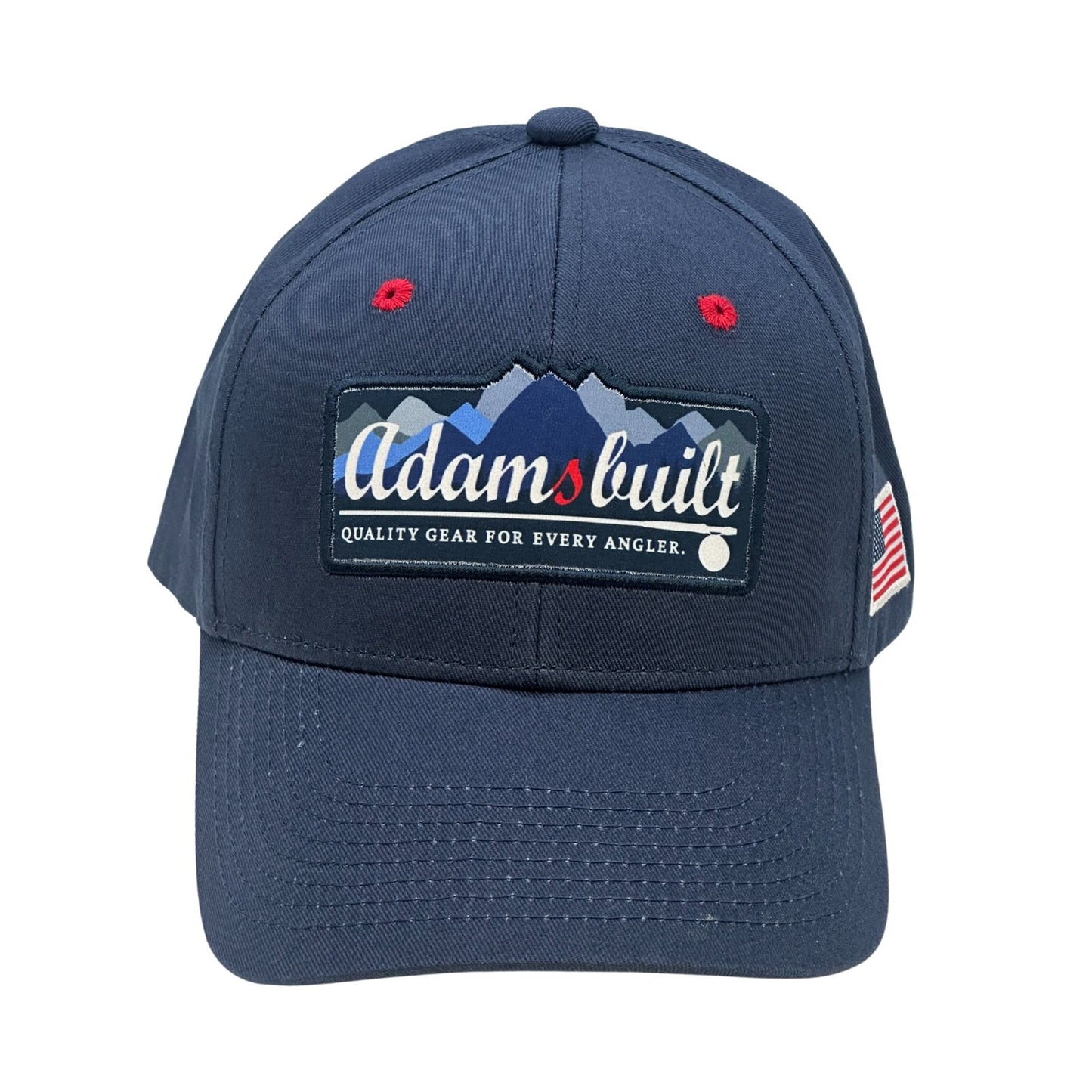 Adamsbuilt Navy with Mountain Patch Fishing Hat- OSFM