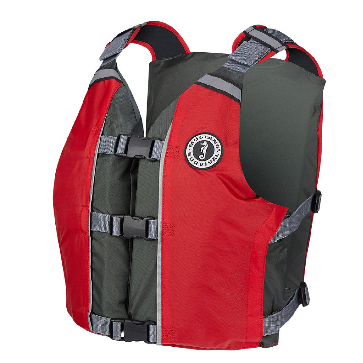 Mustang APF Foam PFD Vest - Universal - Red/Grey