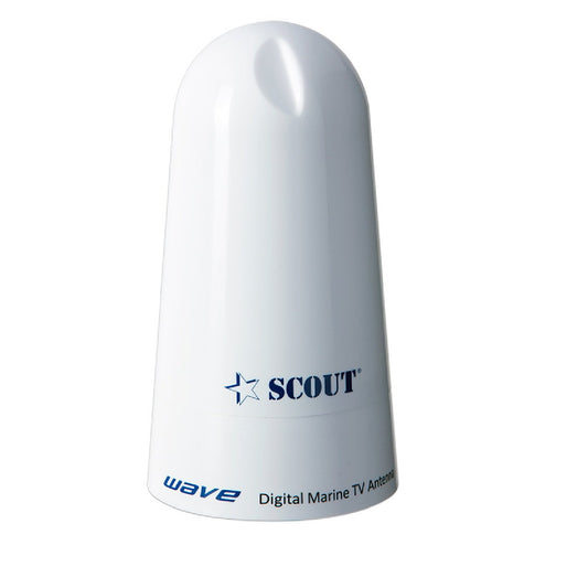Scout Wave 4" White Boat TV Antenna Omnidirectional