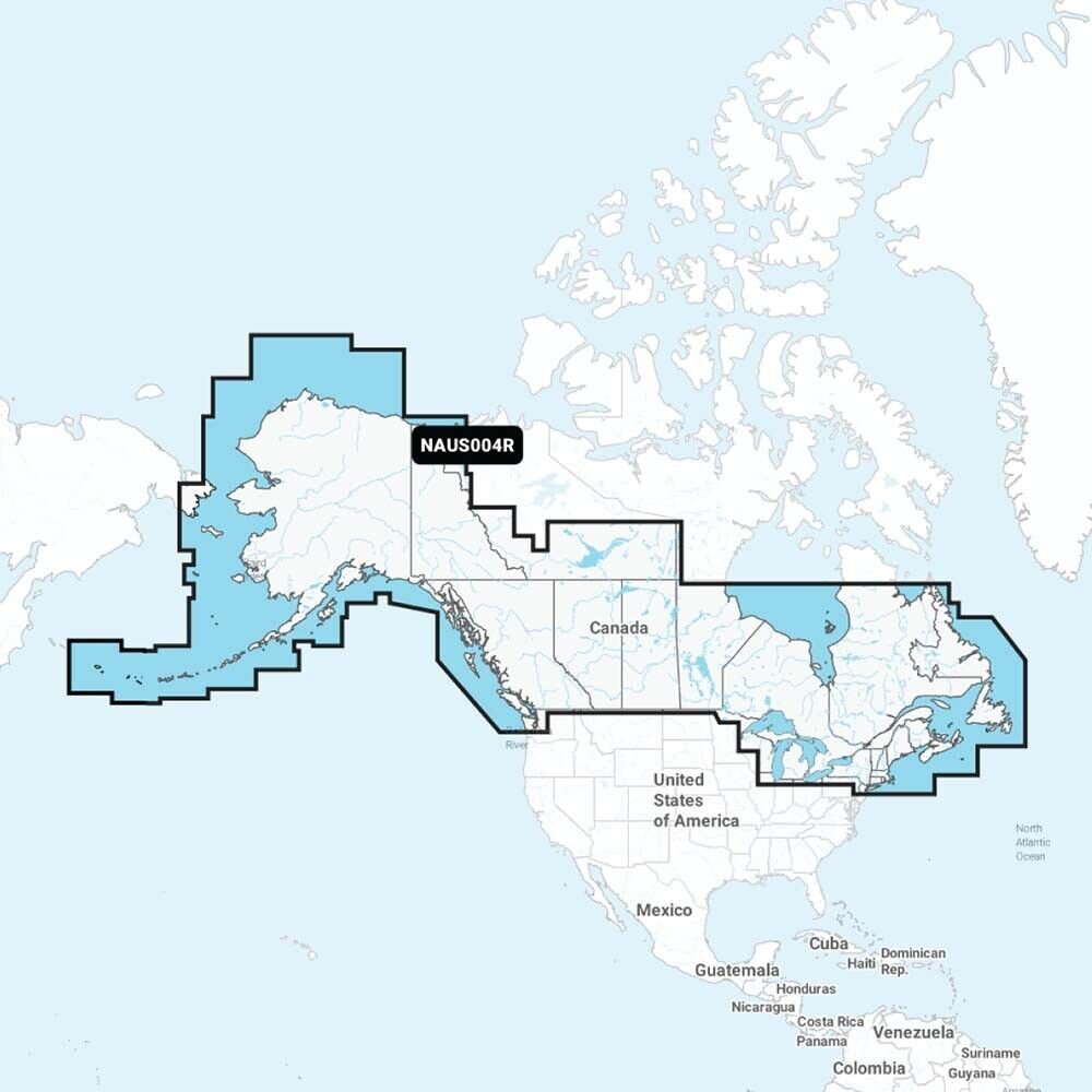 Navionics 010-C1367-30 Navionics Plus NAUS004R Canada & Alaska Fishing Map