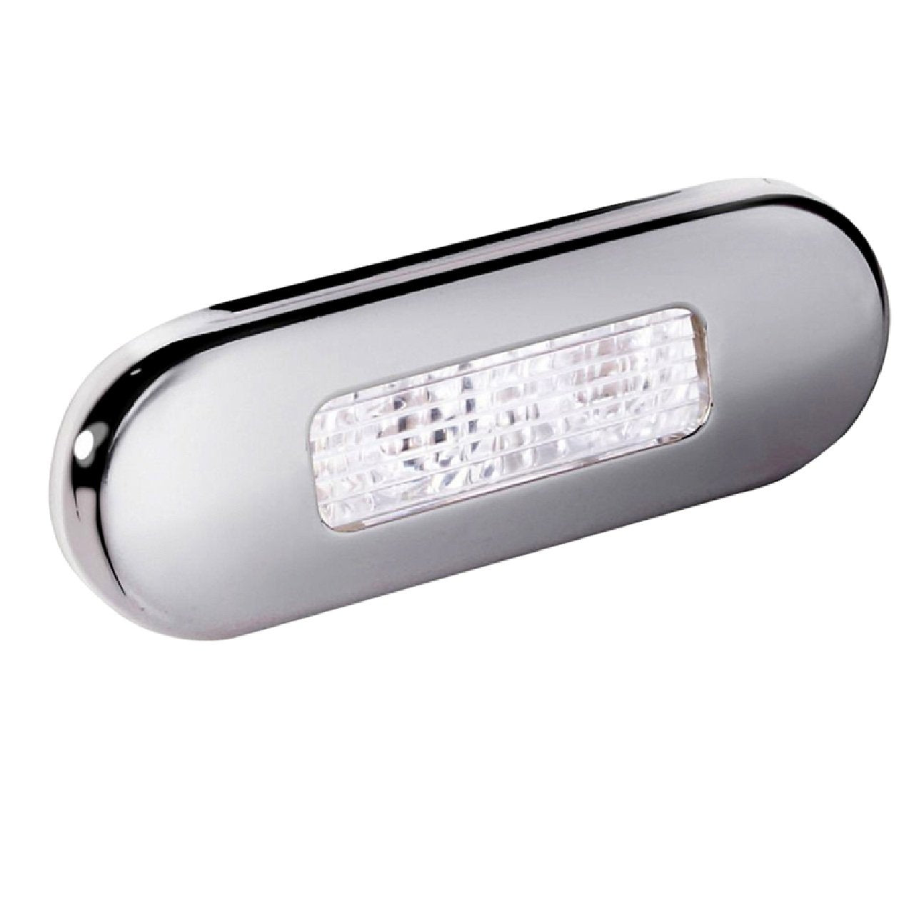 Hella Marine Surface Mount Oblong LED Courtesy Lamp - White LED - SS Bezel