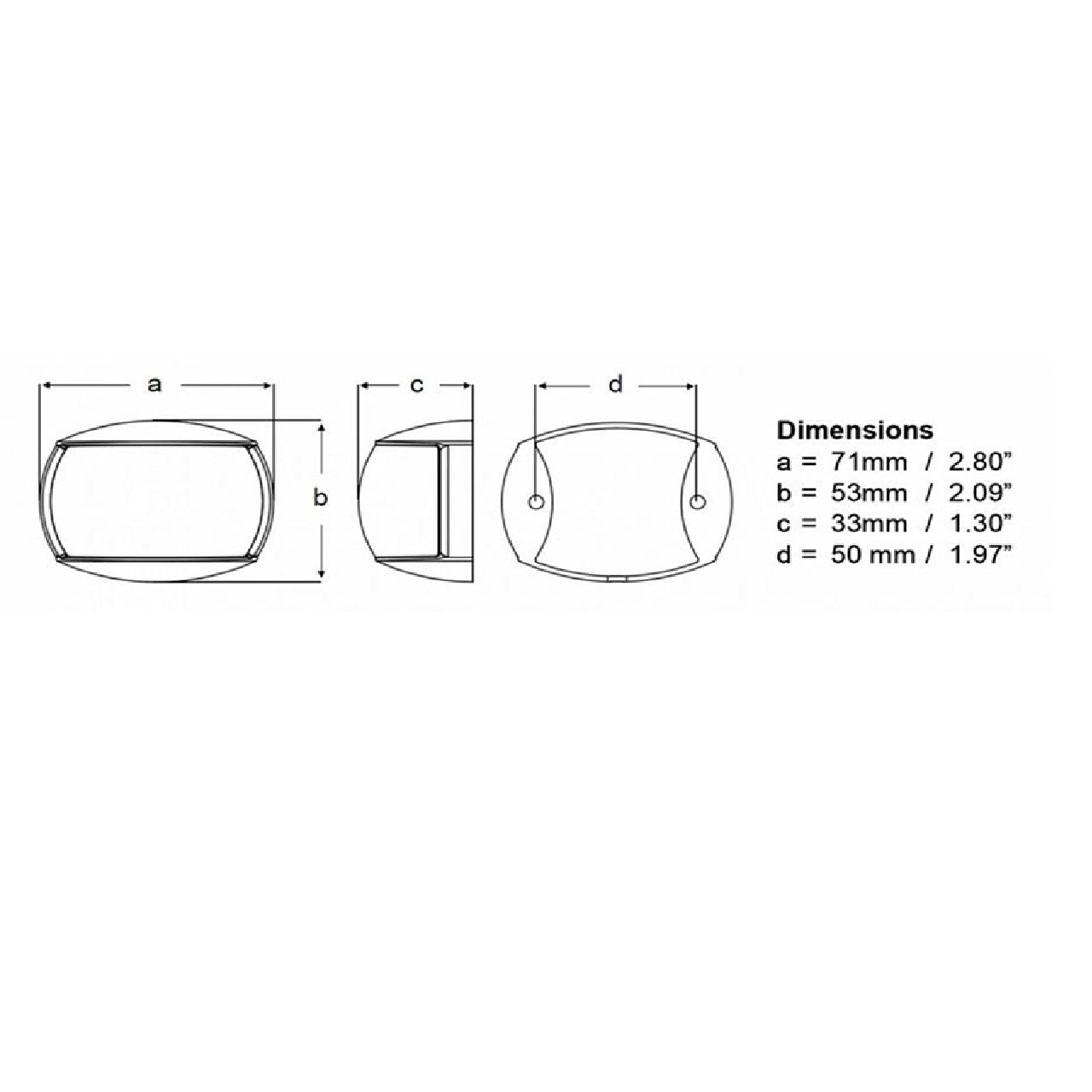 Hella Marine NaviLED Port & Starboard Nav Light Pair - 2nm - Colored Lens/White Housing