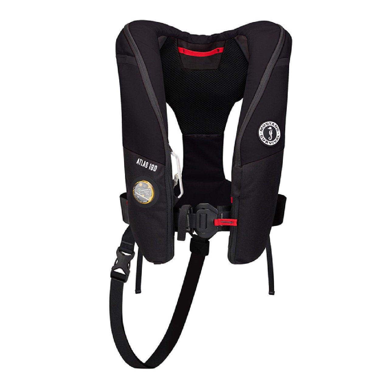 Mustang Atlas 190 DLX Open Ocean Inflatable PFD-Black