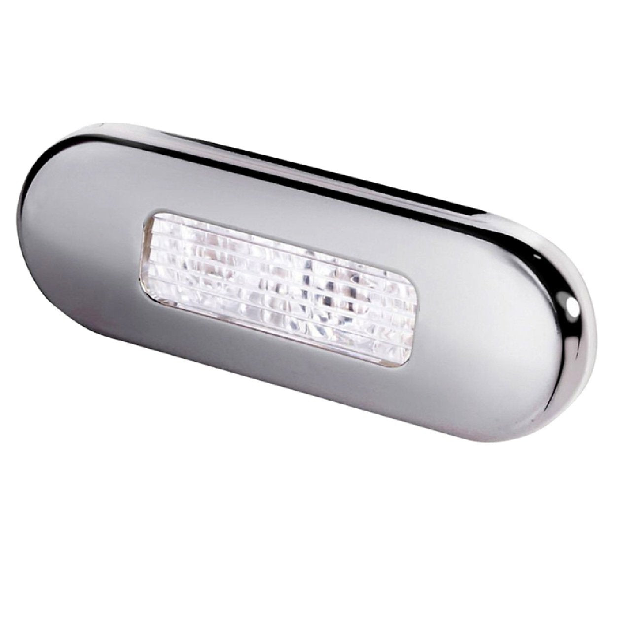 Hella Marine Surface Mount Oblong LED Courtesy Lamp - White LED - SS Bezel