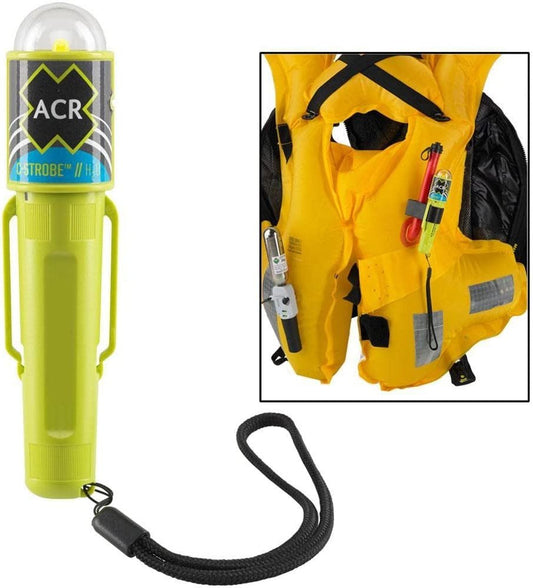 ACR C-Strobe™ H2O, LED Life Jacket Emergency Signal w/Clip, water-activated