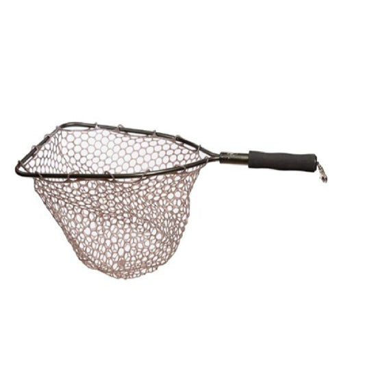 Adamsbuilt 19″ Aluminum Trout Fishing Net with Ghost Netting