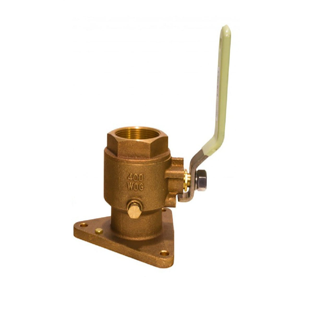 GROCO 3" Bronze Tri-Flanged Full Flow Ball Valve/Seacock