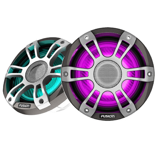 Fusion Signature Series 3i 7.7" CRGBW Boat Speakers - Grey