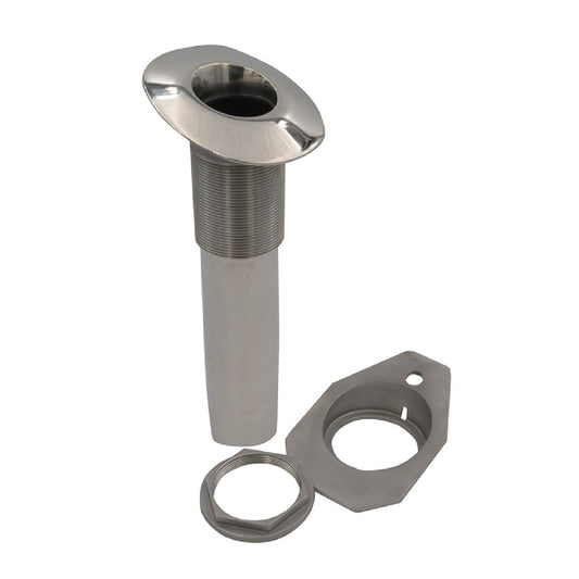 C.E. Smith Screwless Flush Mount Rod Holder - 15 Degree - Black Liner - No Logo