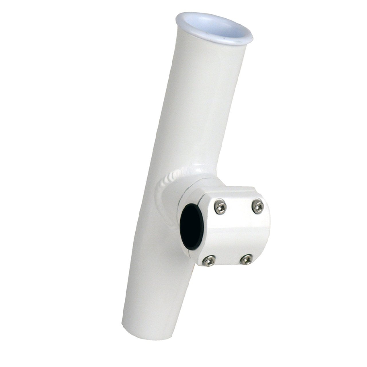C.E. Smith Adjustable Mid Mount Fishing Rod Holder - 7/8" or 1" OD - White