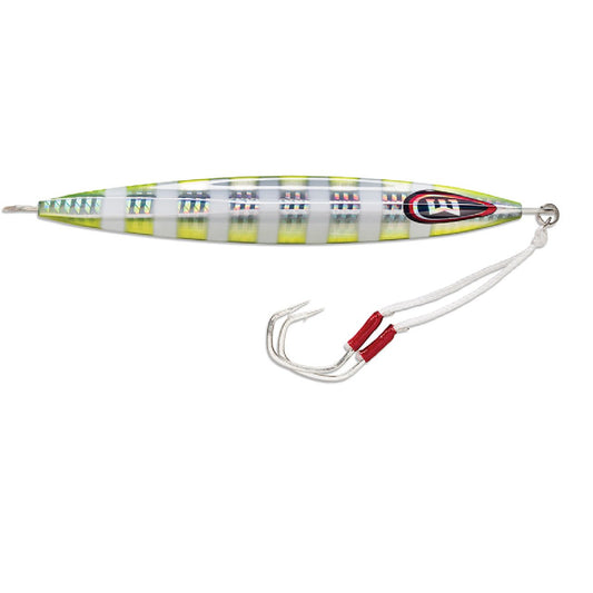 Williamson Kensaki 280 Jig - 7.25" - 9-7/8oz Fishing Lure - Chartreuse Blink