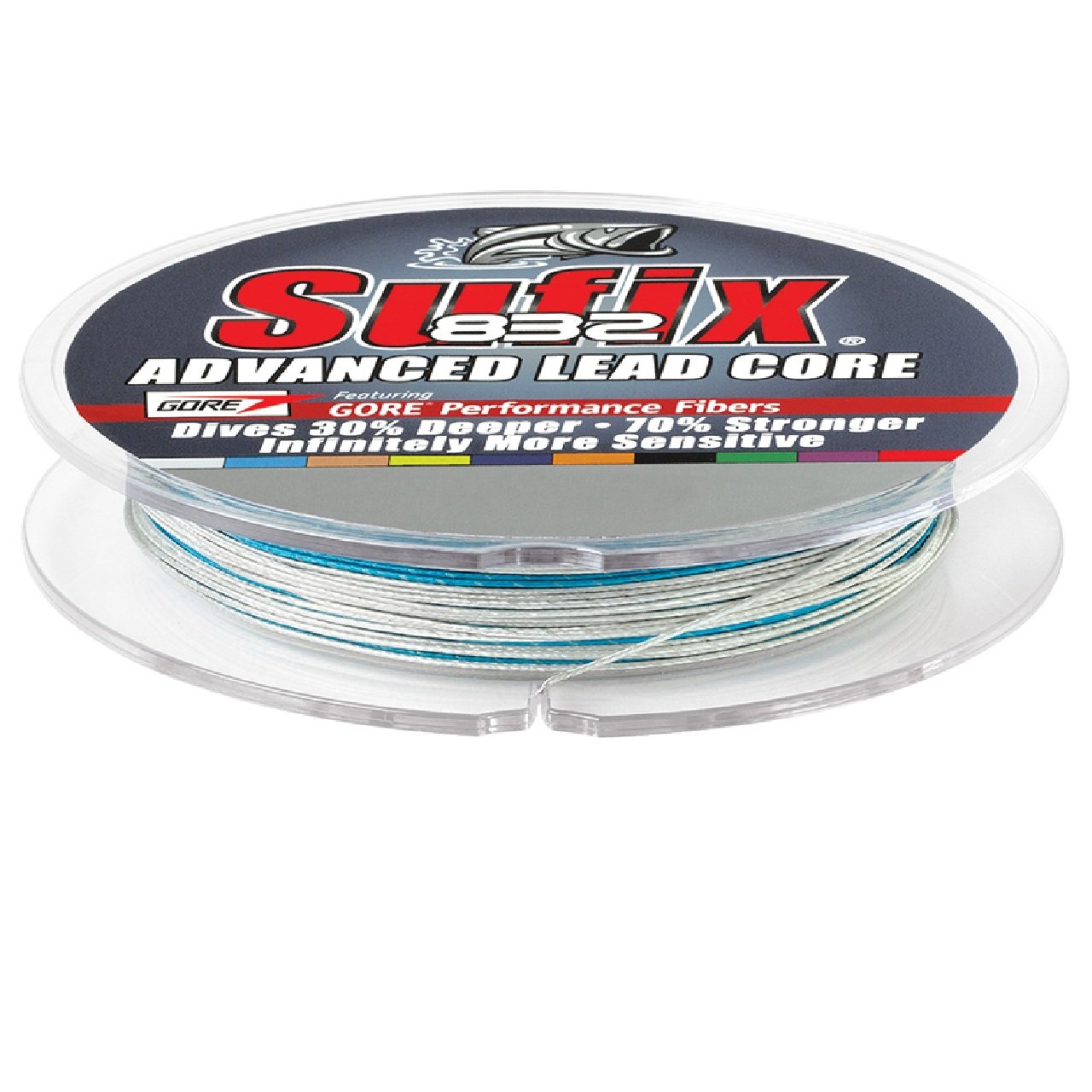 Sufix 832 Advanced Lead Core - 27lb - 10-Color Metered - 100 yds