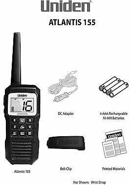 Uniden Atlantis 155 Handheld Two-Way VHF Floating Marine Radio