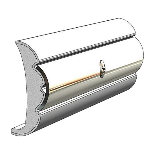 TACO Rigid Vinyl Flex-Core Rub Rail 1.58" x .635" - Frosty White 60'
