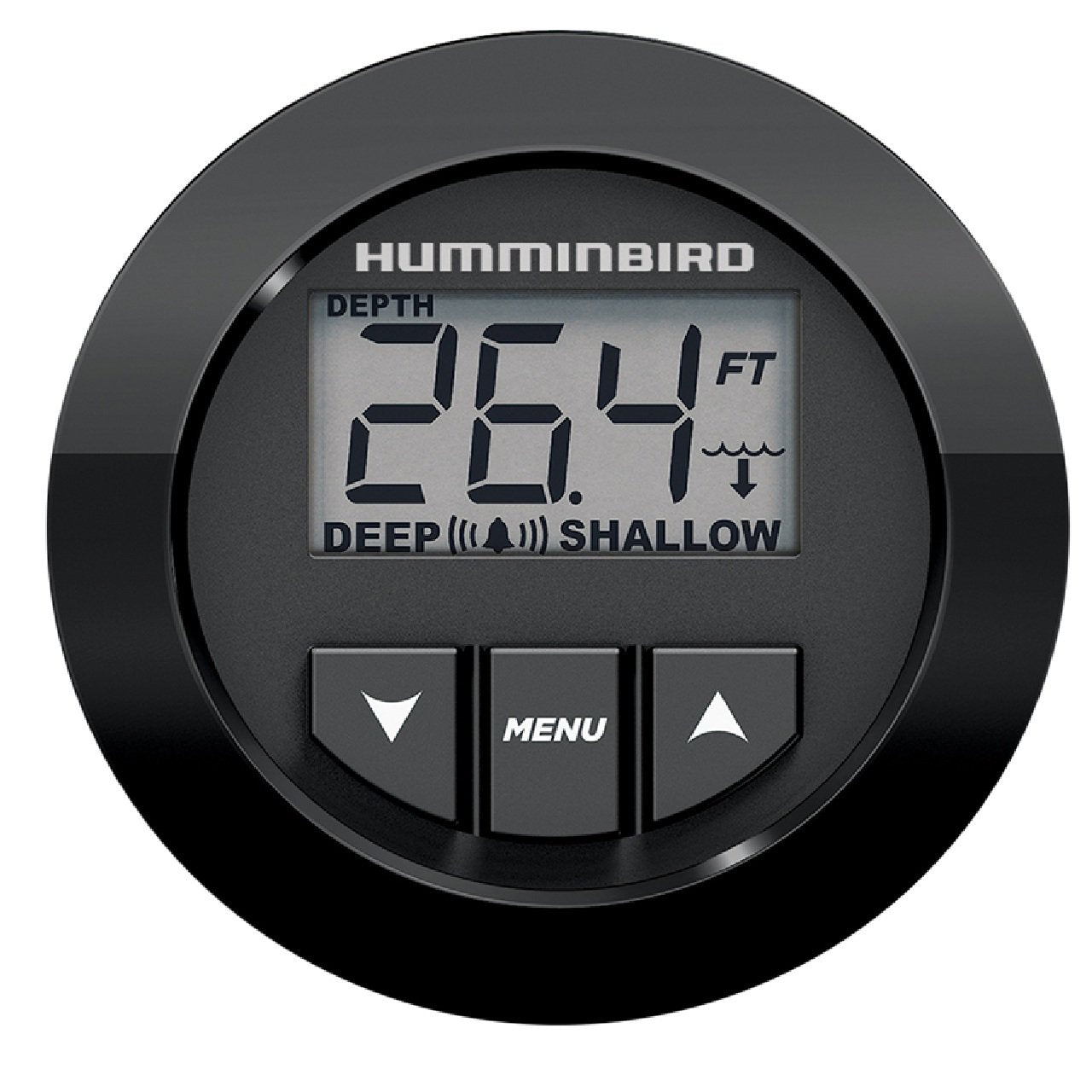 Humminbird HDR 650 Digital Depth Sounder, In-Dash Gauge with Transducer