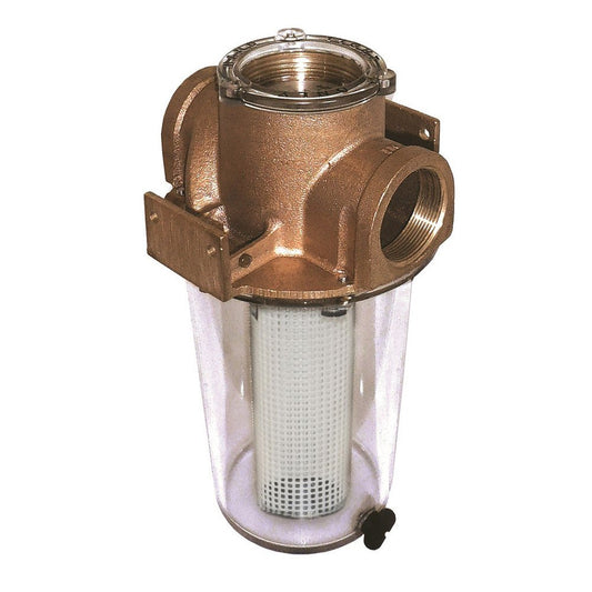 GROCO 3/4" Raw Water Strainer w/Non-Metallic Plastic Basket
