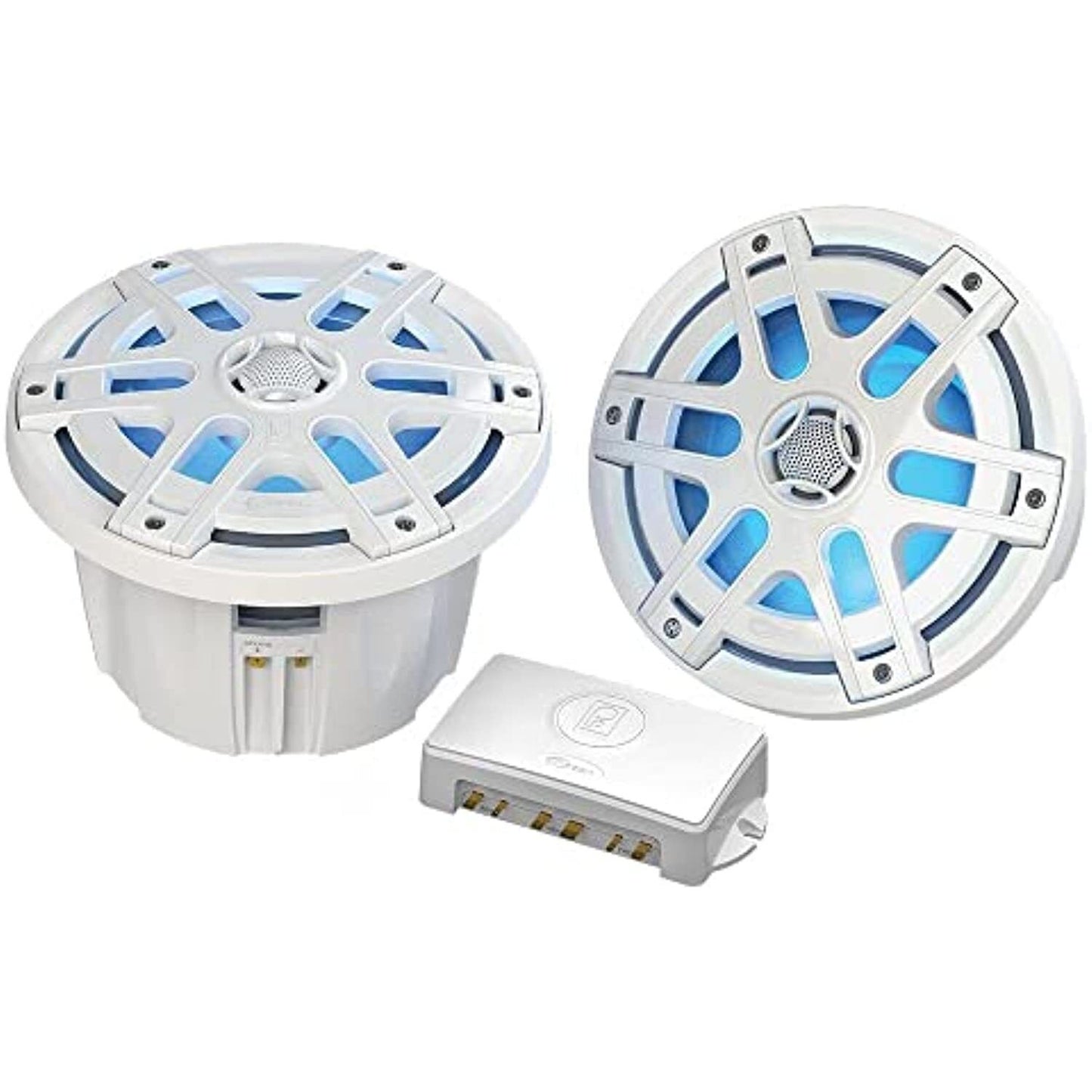 Poly-Planar MA-OC8 8" 500 Watt Waterproof Blue LED Speaker - White