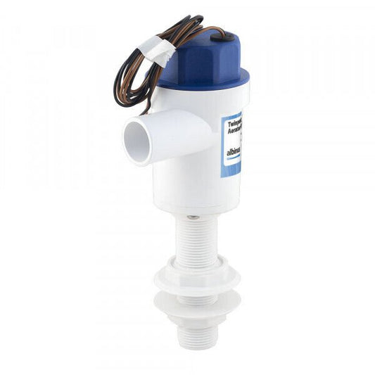 Albin Group Cartridge Aerator Pump - 1100 GPH - 12V - Straight