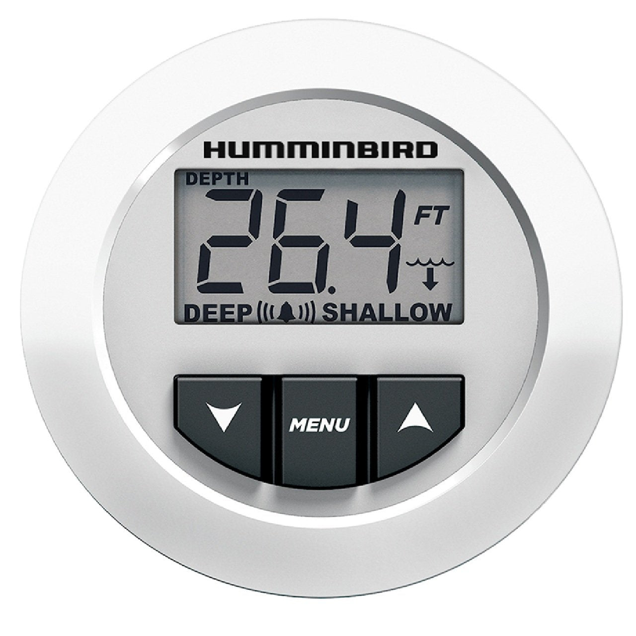 Humminbird HDR 650 Digital Depth Sounder, In-Dash Gauge with Transducer
