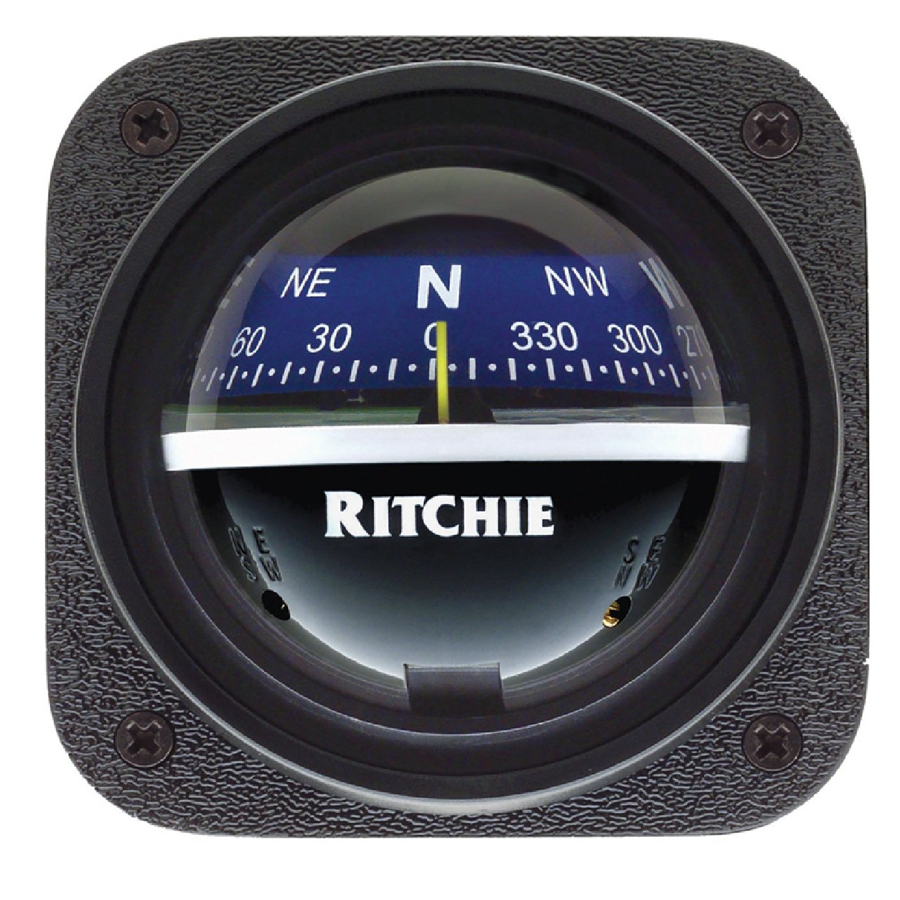 Ritchie V-537B Explorer Compass - boat Bulkhead Mount - Blue Dial