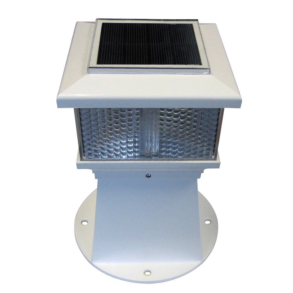 Dock Edge Solar Piling Light, Ideal for Docks, decks, walkways