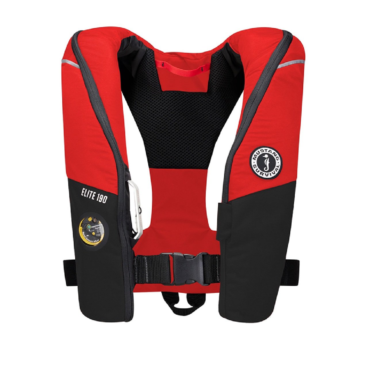 Mustang Elite 190 Offshore Inflatable PFD - Red/Black