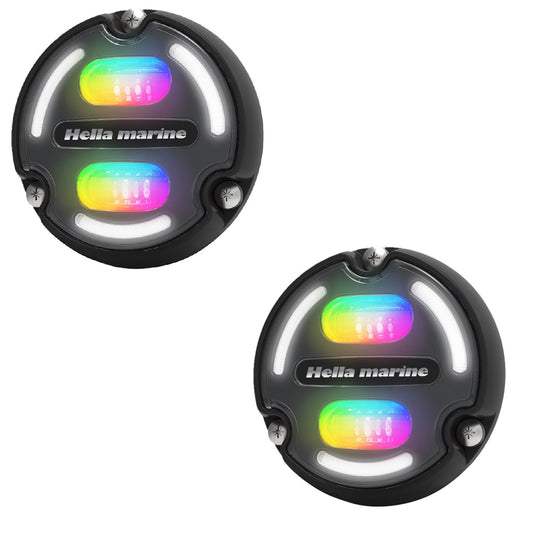 Hella Marine A2 RGB Underwater Light - 3000 Lumens - (2 Pack)