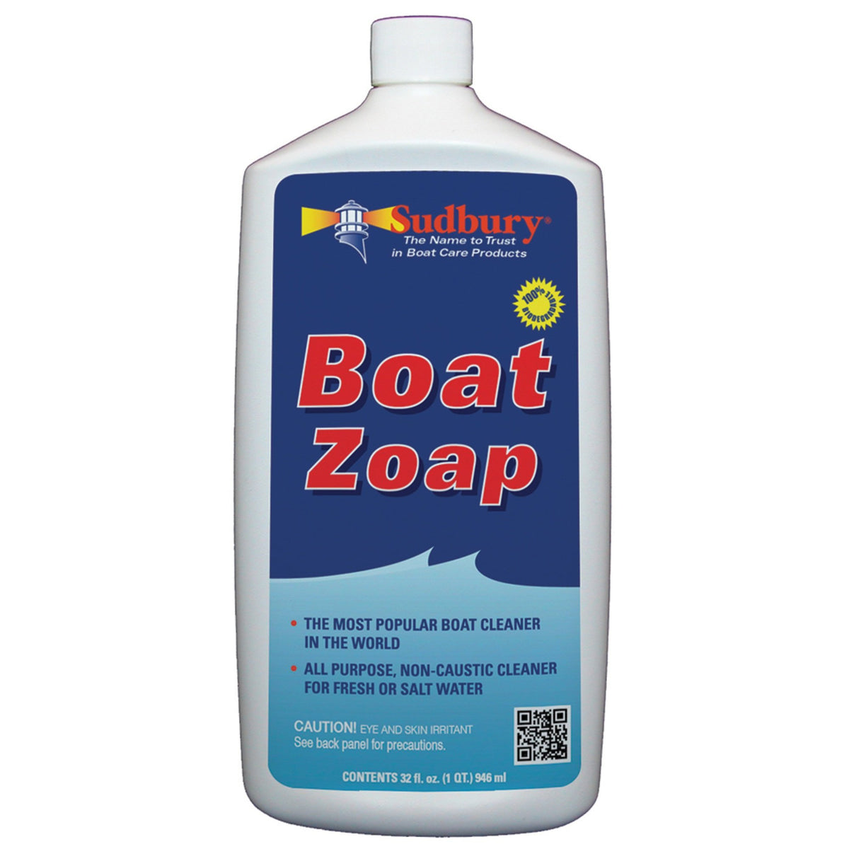 Sudbury Boat Zoap - Quart Bottle All purpose Boat Cleaner (805Q)