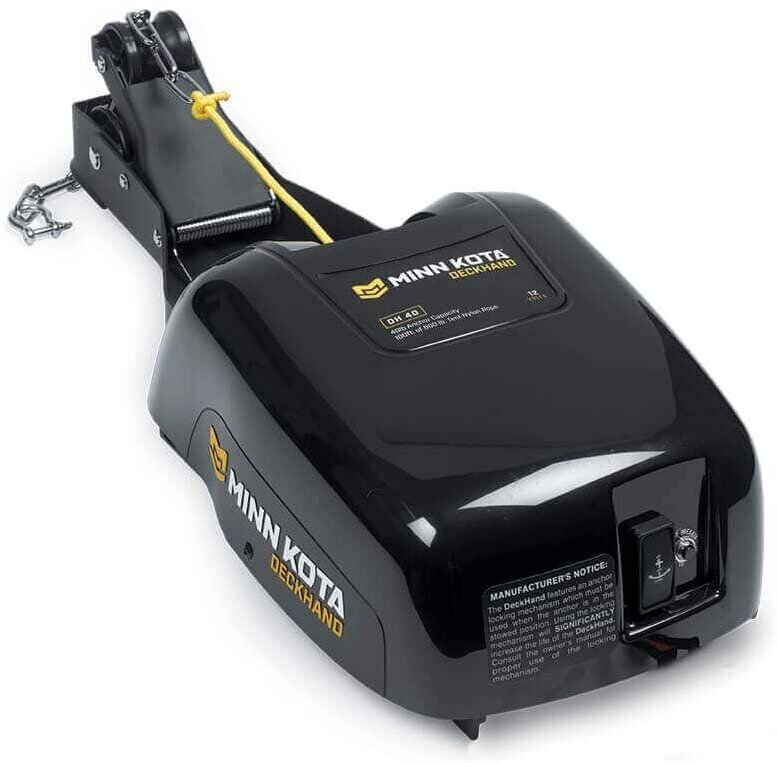 Minn Kota Pontoon Deckhand Electric, anchor Winch 40 lb Anchor Capacity