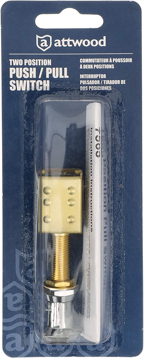 Attwood Push/Pull Switch - Two-Position - On/Off