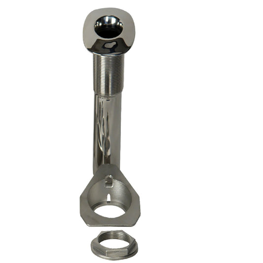 C.E. Smith 80 Series Screwless Flush Mount Rod Holder - 15 Degree - Stainless Steel - Swivel Bottom - Black Liner