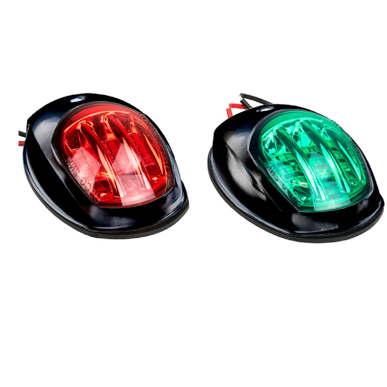 Sea-Dog Black LED Boat Navigation Lights - Port & Starboard