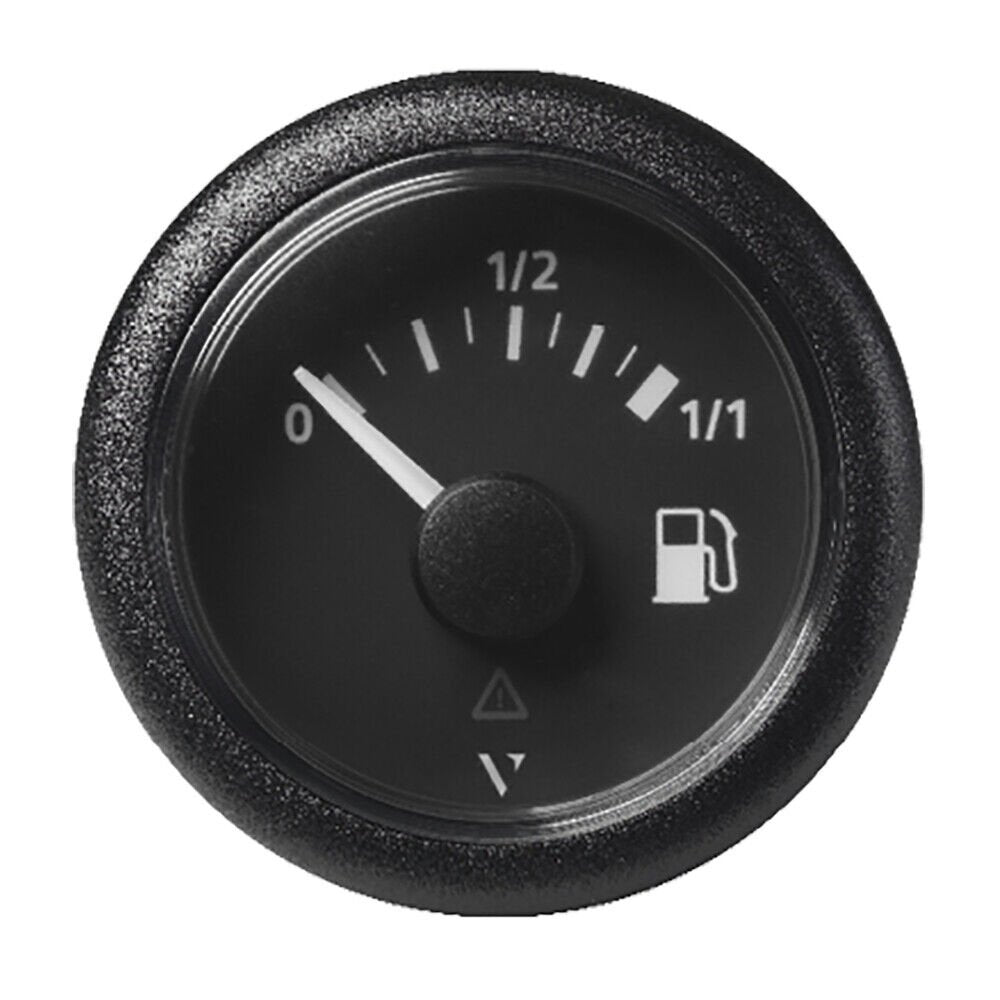 Veratron 52mm (2-1/16") ViewLine Fuel Tank Level Gauge - 0 to 1/1 - Black Dial