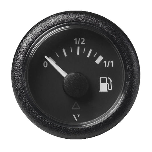 Veratron 52mm (2-1/16") ViewLine Fuel Tank Level Gauge - 0 to 1/1 - Black Dial