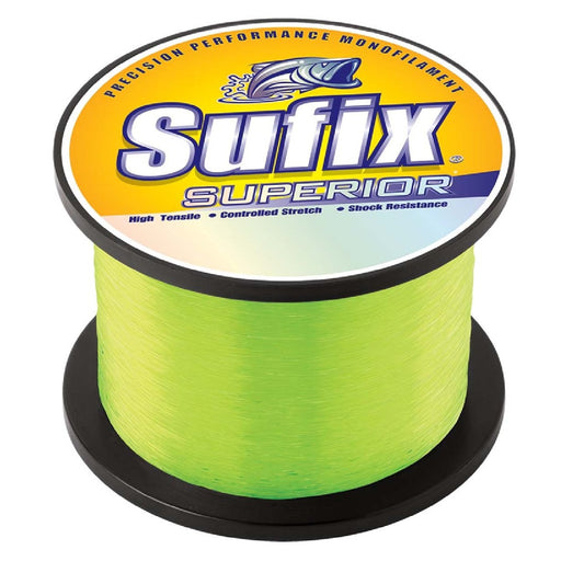 Sufix Superior Hi-Vis Yellow Monofilament - 60lb - 830 yds