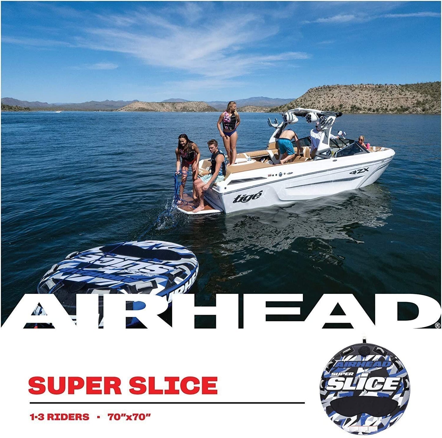 Towable AIRHEAD Super Slice, for Boating with 1- Rider