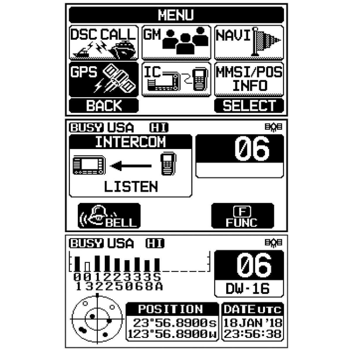 Standard Horizon GX1800G Fixed Mount VHF w/GPS - White