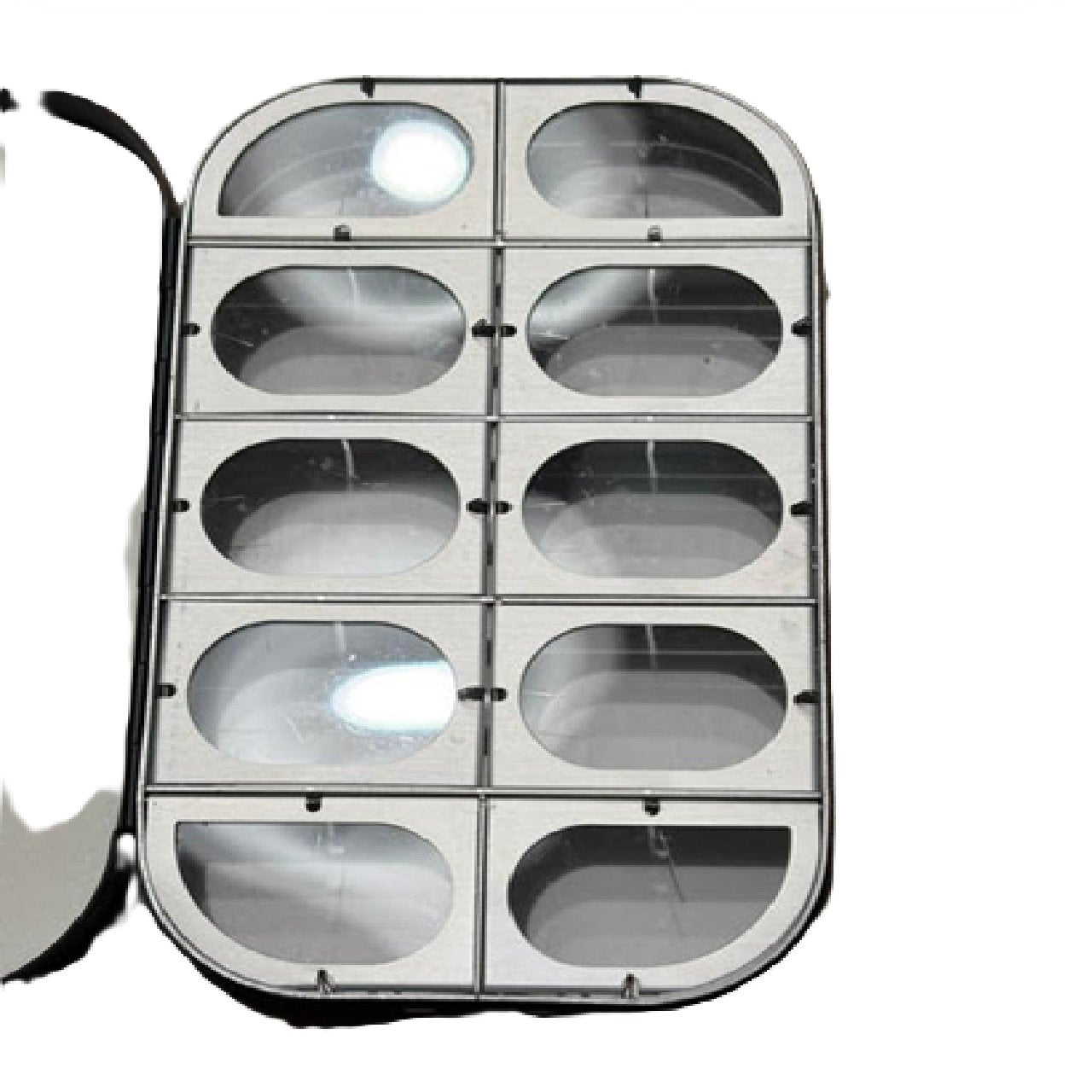 Okuma Classic Aluminum Fly Fishing Tackle Box with 10 Compartments Fly Box BM1