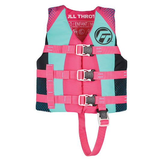 Full Throttle Nylon Life Jacket PFD - Child - Pink