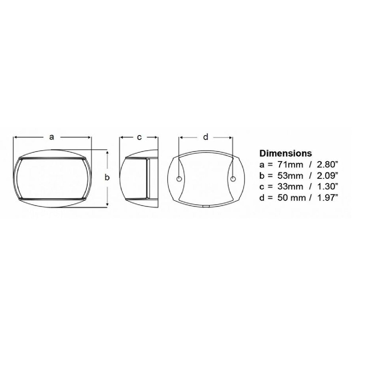 Hella Marine NaviLED Port & Starboard Pair - 2nm - Clear Lens/White Housing