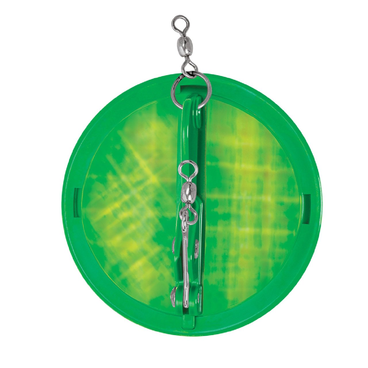 Luhr-Jensen 4-1/8" Dipsy Diver  - Kelly Green/Silver Bottom Moon Jelly