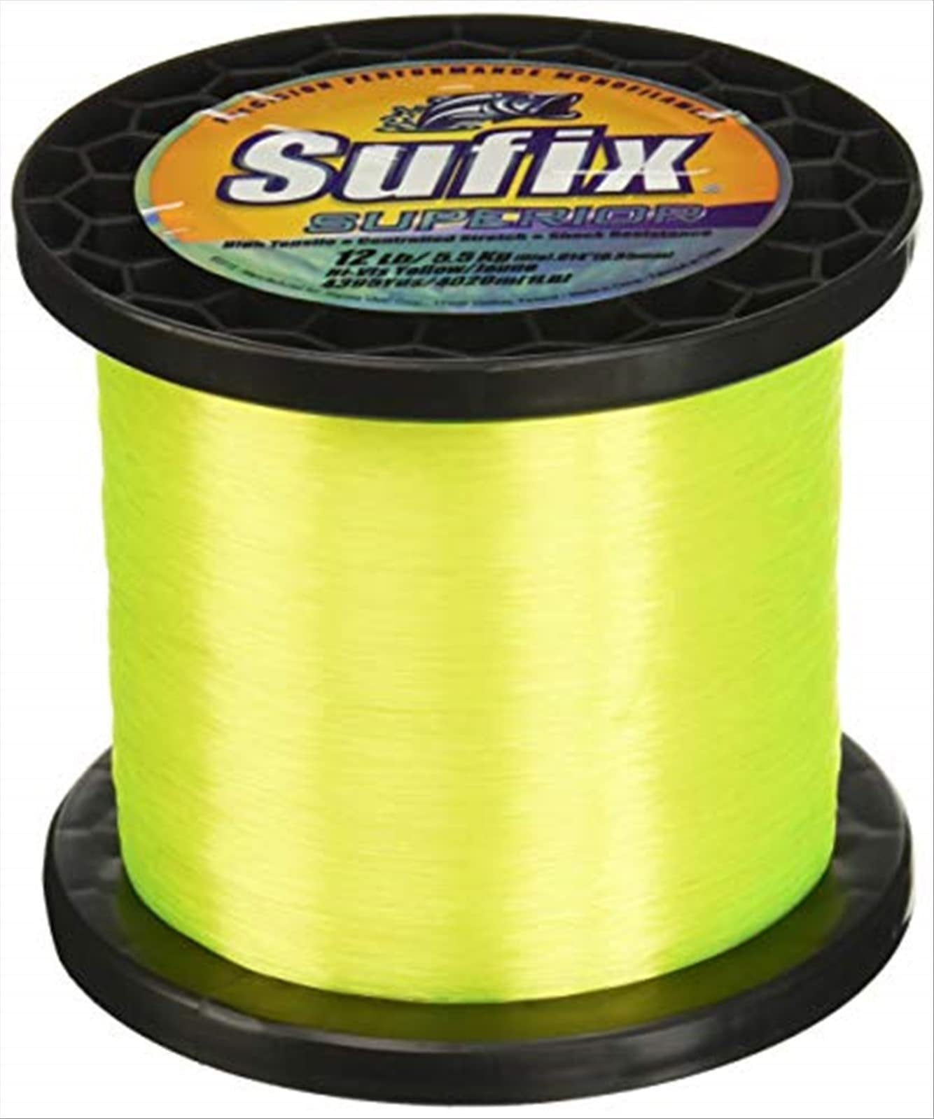Sufix Superior Hi-Vis Yellow Monofilament - 60lb - 830 yds