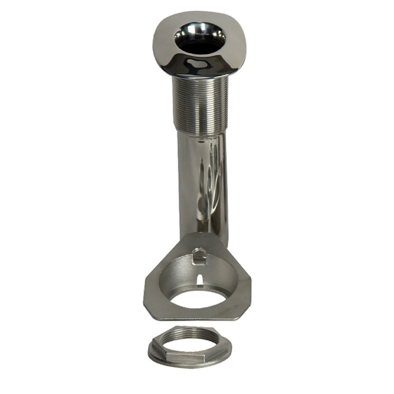C.E. Smith 70 Series Screwless Flush Mount Rod Holder - 15 Degree - Stainless Steel - Cast Bottom - Black Liner - Boxed