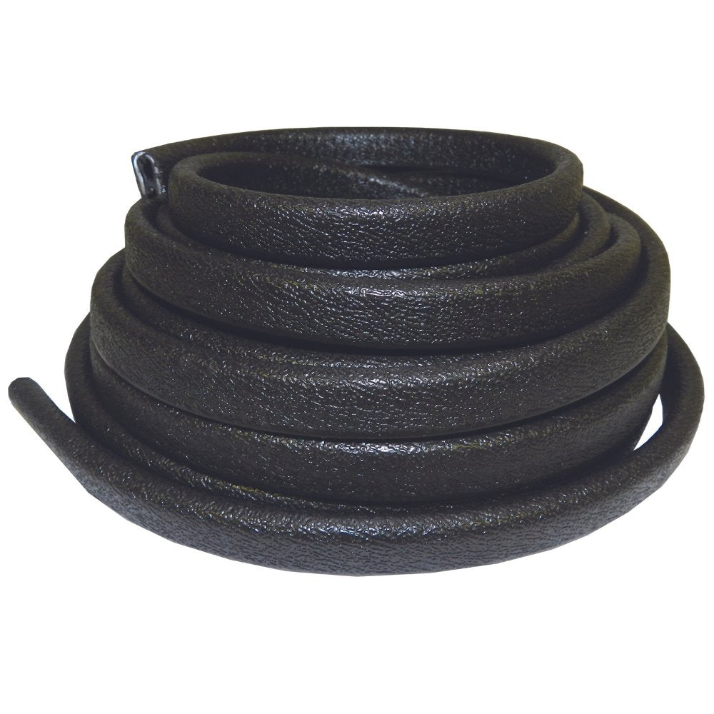 TACO Flexible Vinyl Trim - ¼" Opening x ½"W x 25'L - Black