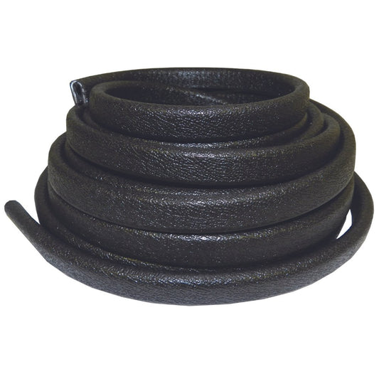 TACO Flexible Vinyl Trim - ¼" Opening x ½"W x 25'L - Black