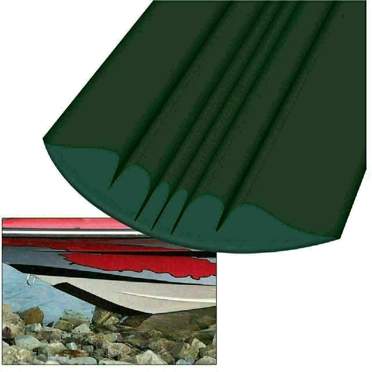 MegaWare KeelGuard Boat Bottom Protector Strip 7' Hunter Green