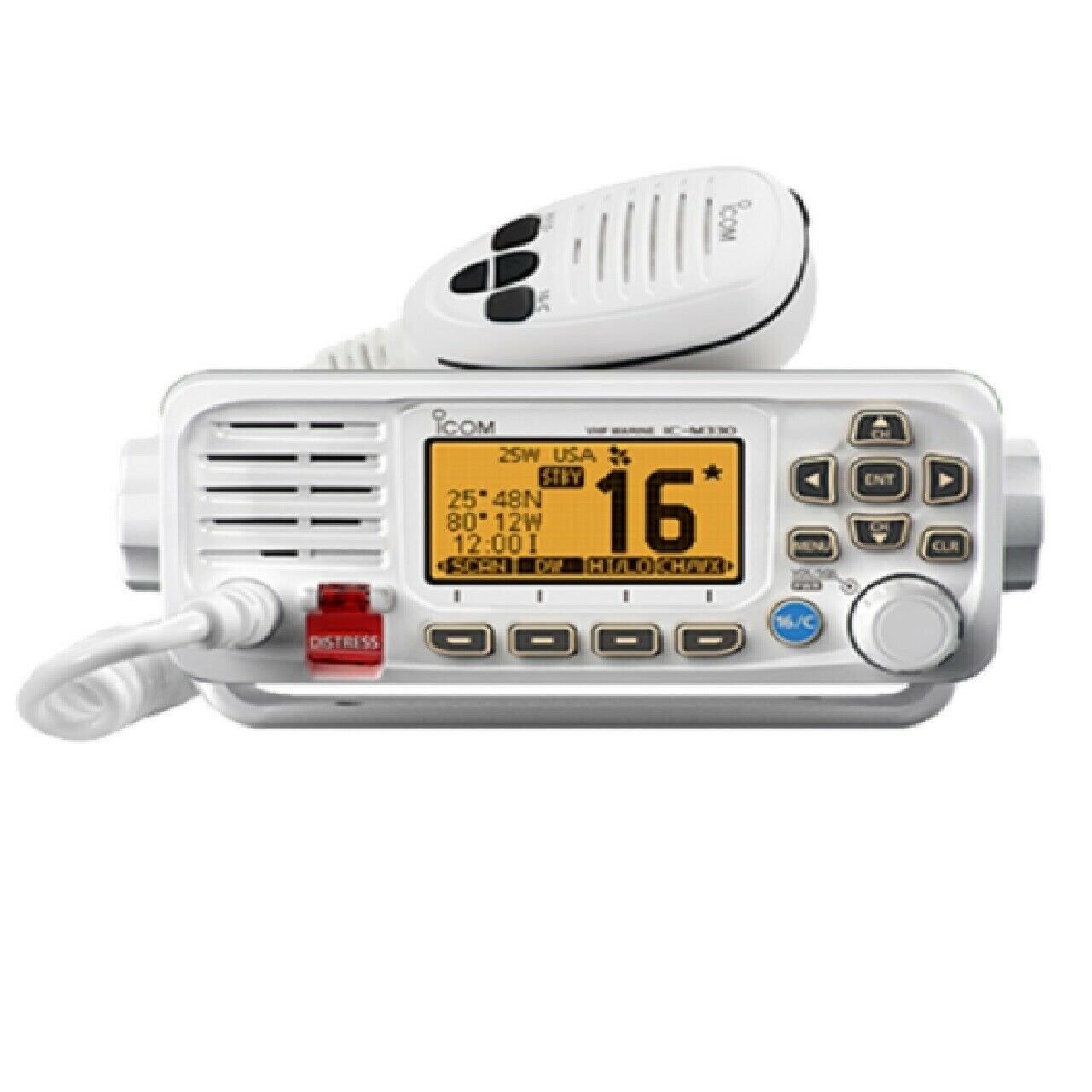 Icom M330 VHF Radio Compact Marine Radio w/GPS - White (M330G)