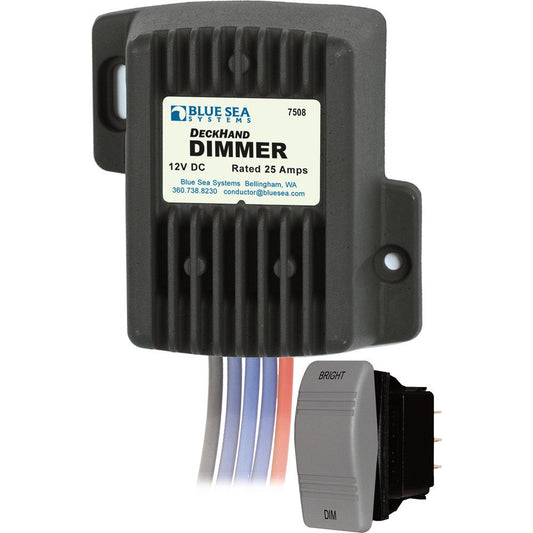 Blue Sea 7508 DeckHand Boat Light Dimmer - 25 Amp/12V  (7508)