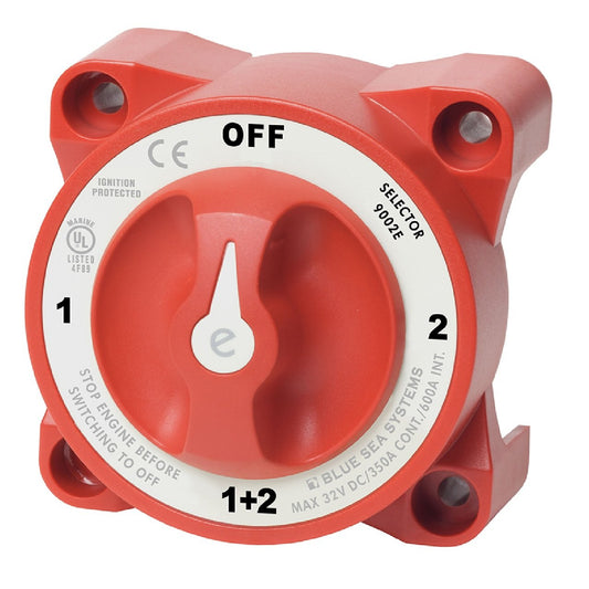 Blue Sea 9002e e-Series Battery Switch Selector w/Alternator Field Disconnect
